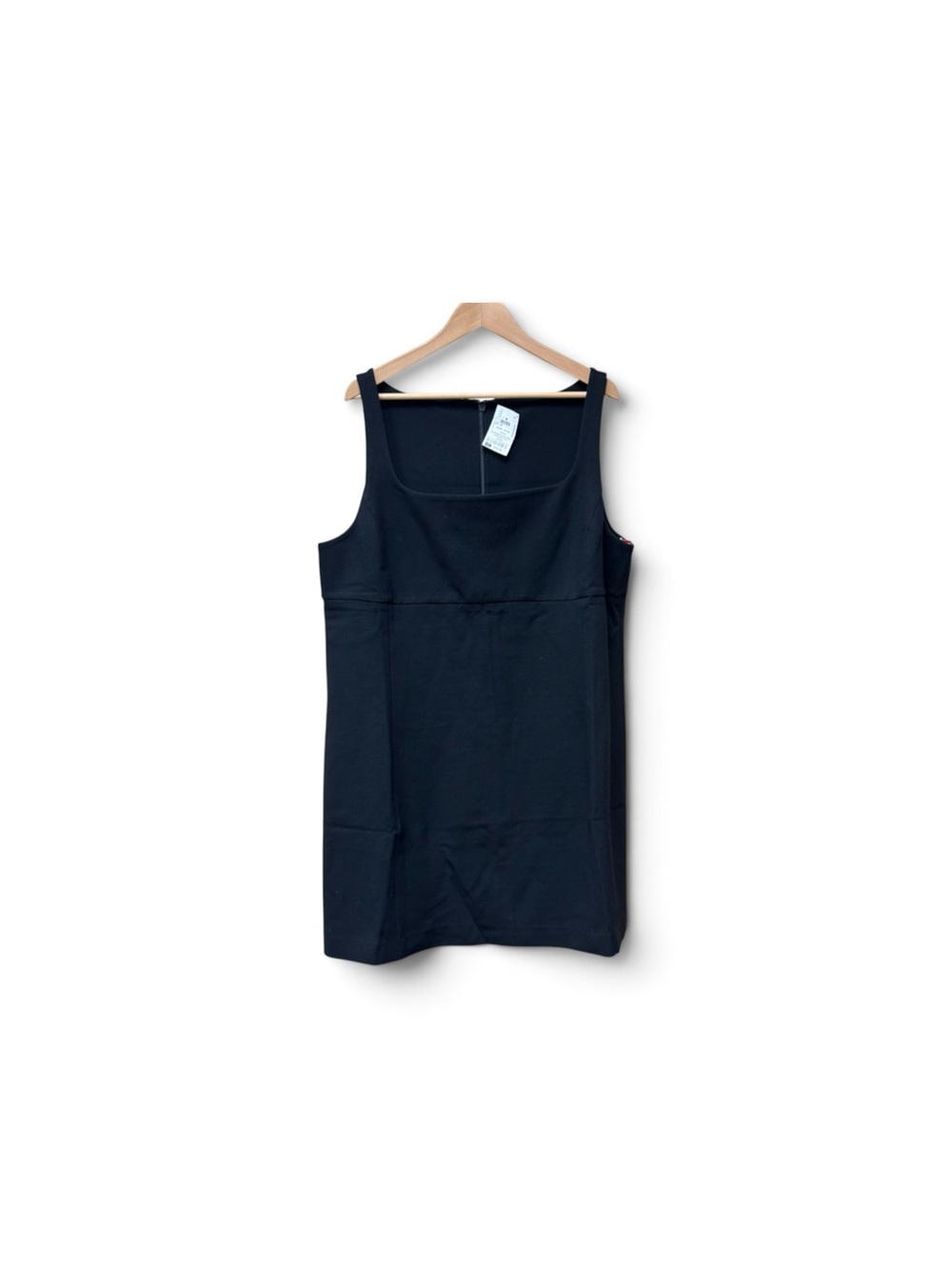 SPANX Classic Black Sleeveless Square-Neck Mini Dress